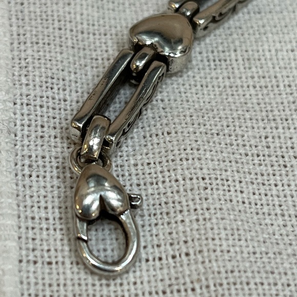 Brighton Silver Plate Heart Dangle Bracelet - Picture 6 of 7